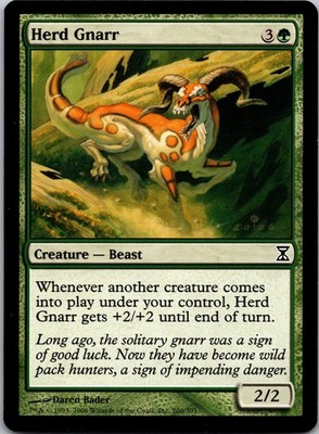 Herd Gnarr - Time Spiral #200 Magic the Gathering MTG