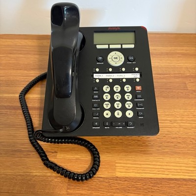 Avaya 1408 Digital Business Desk Phone Black with Handset and Stand Pre-Owned