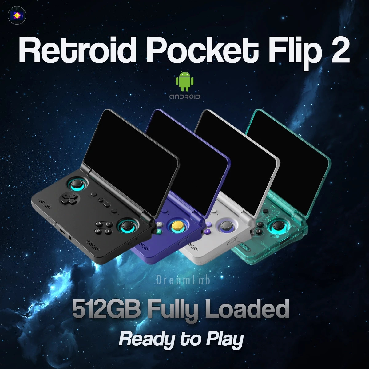 Retroid Pocket Flip 2 Handheld Retrogaming Console | eBay