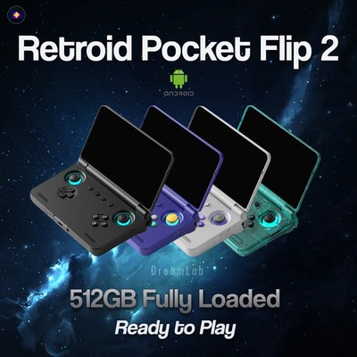 Retroid Pocket Flip 2 Handheld Retrogaming Console