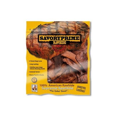 Savory Prime All Size Dogs All Ages Rawhide Chips Beef 6 in L 047