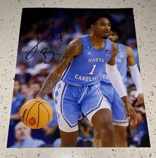 LEAKY BLACK SIGNED 8X10 PHOTO NORTH CAROLINA TAR HEELS BASKETBALL UNC AUTOGRAPH