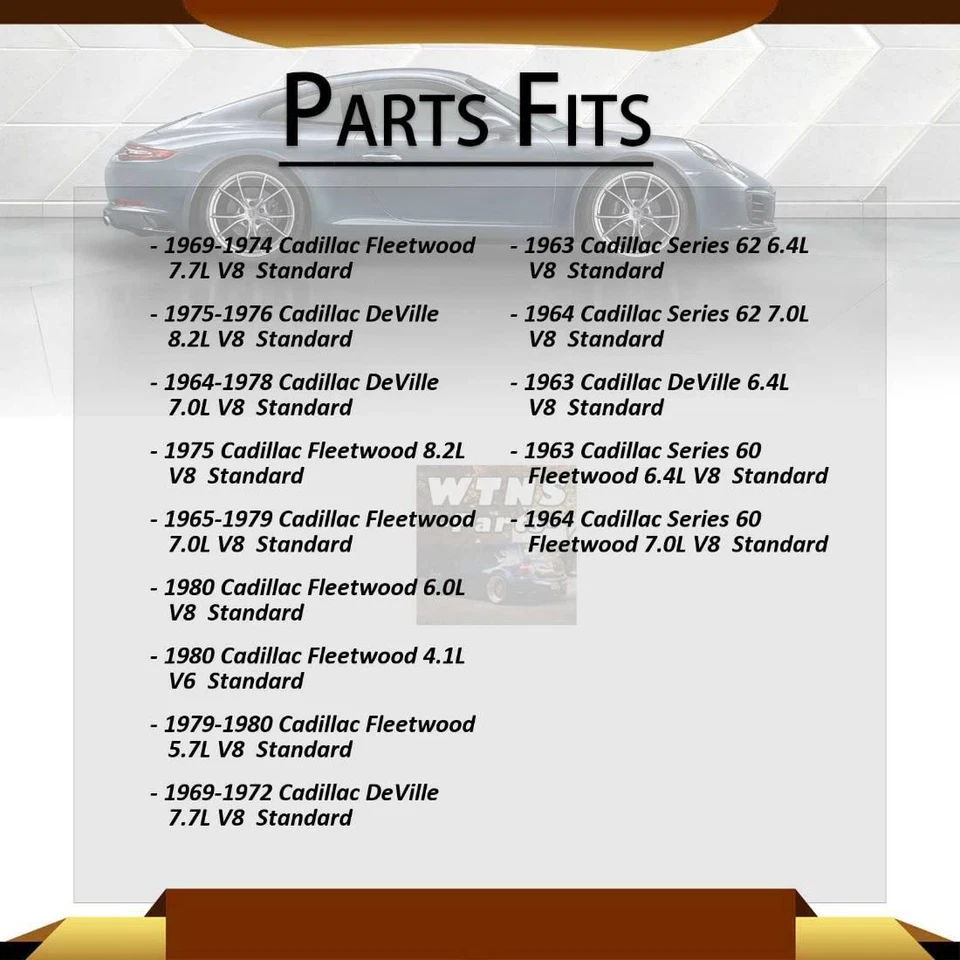 Compatível com 1963 1964 1965 Cadillac DeVille GMB eixo traseiro todas as juntas junta universal - Imagem 2 de 4