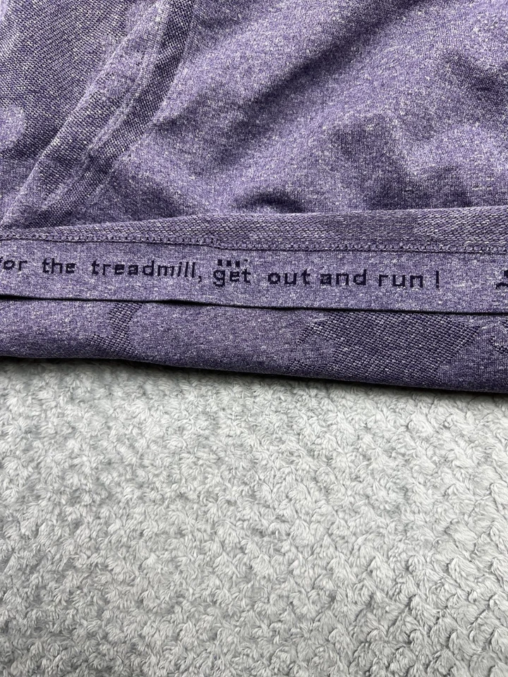 Camiseta sin mangas deportiva Lululemon Run Swiftly Tech para mujer talla 10 patrón camuflado púrpura Foto 4 de 4