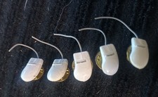 5 Microsoft Mouse Vintage Promo Pins - 90's 1.25in long x 3/8in wide. RARE Lapel
