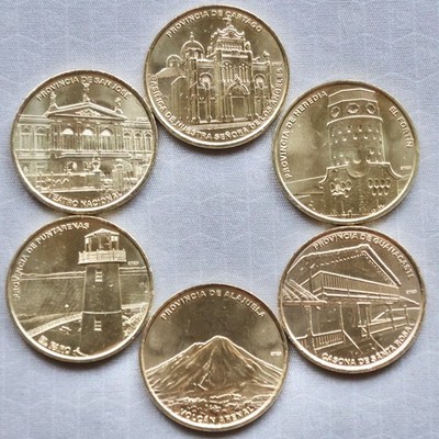 **NEW**COSTA RICA_6 x 25 Colones 2024_Serie ''Provinces''_lose_unc