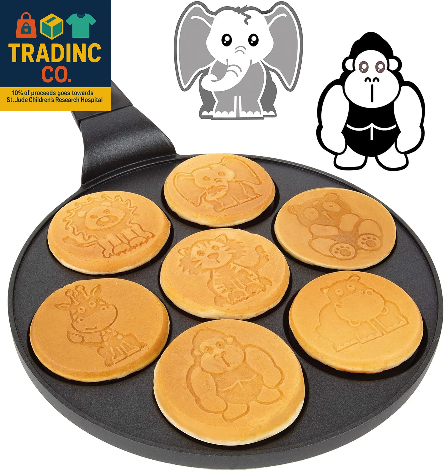 Animal Mini Pancake Pan - Make 7 Unique Flapjack Zoo Animals, Including a Elepha
Opens in a new wind