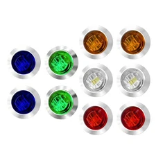 3/4" Strobe+Steady Marker Lights Dual Function LED Flash 12V 24V Warning