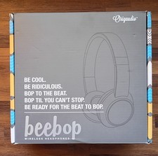 Beebop Wireless Headphones - Origaudio Over the Ear Headset Happy Face Logo New!
