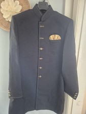 Ślub, Okazja Designer Geeta Arts Męski garnitur azjatycki Złoty i Czarny. Rozmiar 42