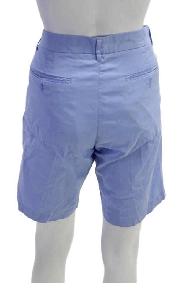 Pantalones Cortos Chinos Saks Fifth Avenue Para Hombre Azul Claro Botón Talla 31 Foto 3 de 4