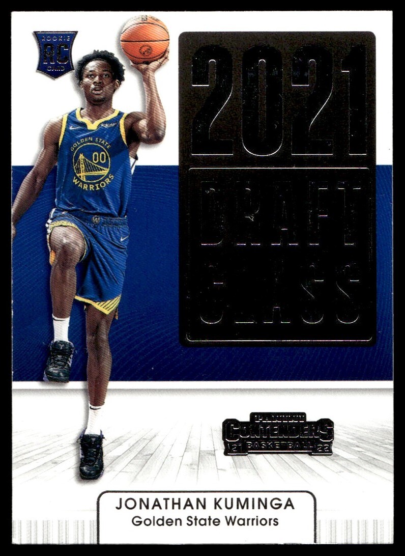 2021-22 Panini Contenders 2021 Draft Class Jonathan Kuminga Rookie G64 Golden
