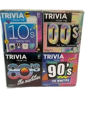 Trivia Card Game 4-in-1 Decades 00s, 80s, 90s, 10s. Original Packaging.