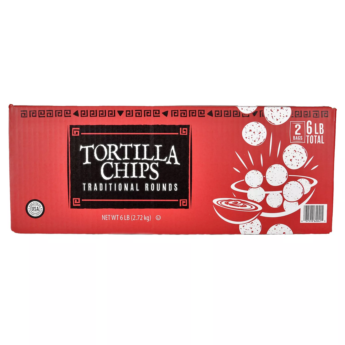 round yellow tortilla chips
