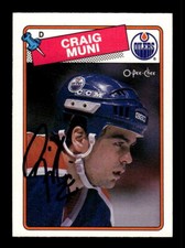 1988-89 O-Pee-Chee #236 Craig Muni HAND SIGNED AUTO