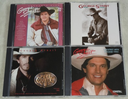 George Strait 4 CDs Pure Country Ten Strait Hits Greatest Hits 1 & 2 - Picture 2 of 14