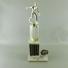 HORSESHOE TROPHY AWARD 17" TALL  Marble base