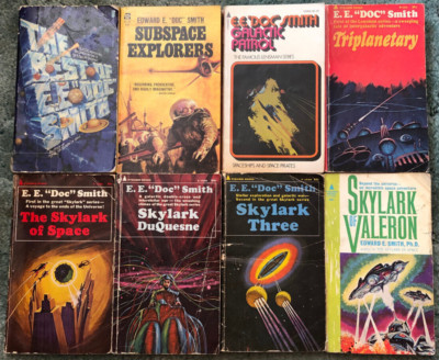 EE Doc Smith books, lot of 8, Best of EE Doc Smith, Subspace Explorers, Galactic