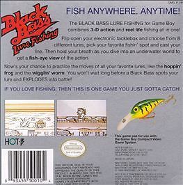 Black Bass: Lure Fishing (Nintendo Game Boy, 1994)
