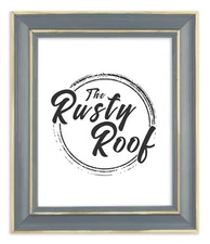 Distressed Classic - Slate Blue Picture Frame - Solid Wood