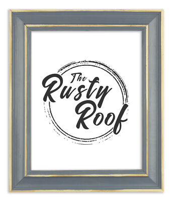 Distressed Charleston - Slate Blue Picture Frame - Solid Wood