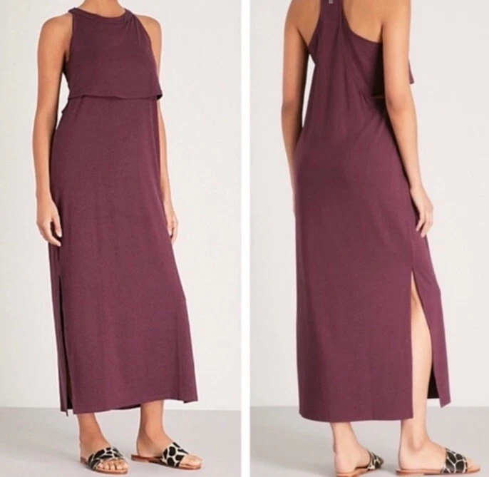 sweaty-betty holistic jersey maxi stretch sleeveless casual dress