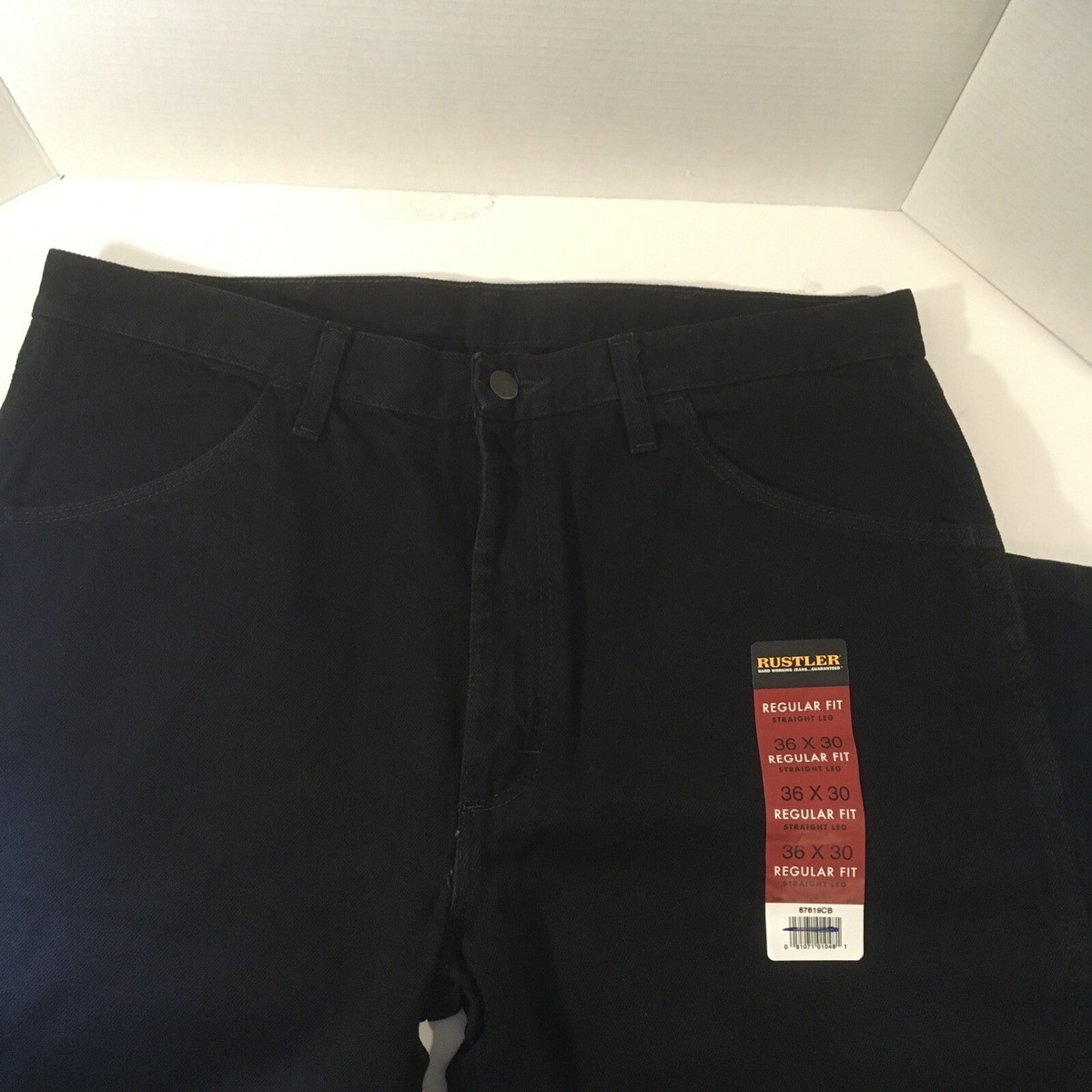 New Rustler by Wrangler Men's Regular Fit Straight-Leg Jeans 36 X 30