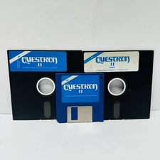 Questron II Lot Of 3 A Fantasy Adventure Game for IBM PC 1988 Vintage