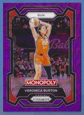 2024 Prizm WNBA Monopoly Purple Wave Prizm #1 Veronica Burton Connecticut Sun