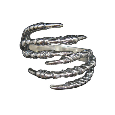 Sterlingsilber Ringkrallen massiv echt gestempelt 925 Handarbeit nickelfrei