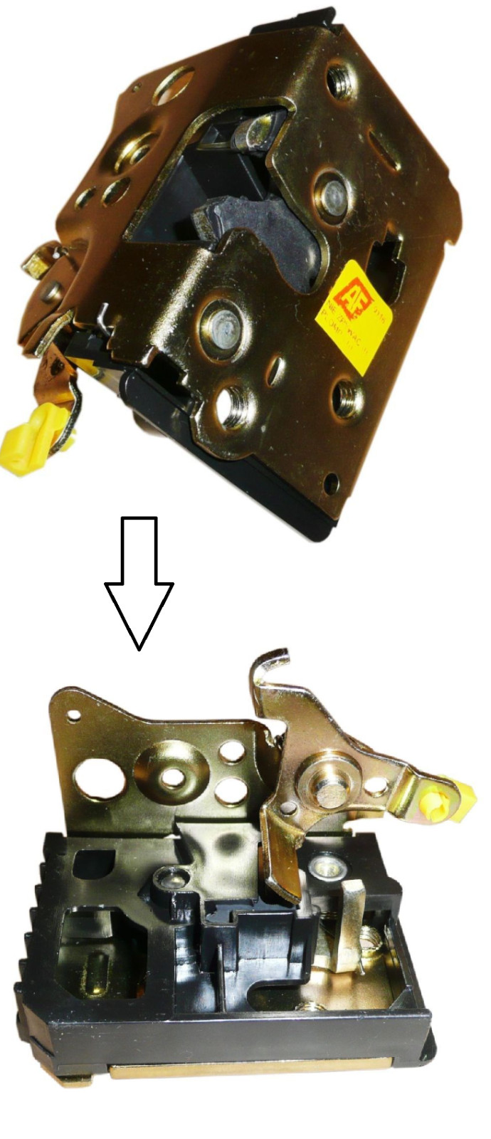 Serrure de porte coulissante Citroen Jumper et Peugeot Boxer de 1994 à 2002