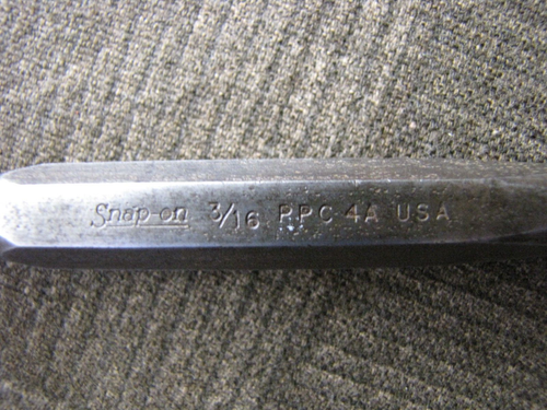 6 PC. Chisel and Punches Various Brands Snap On- Stanley- Craftsman- GP-Plumb-FD - Picture 5 of 24