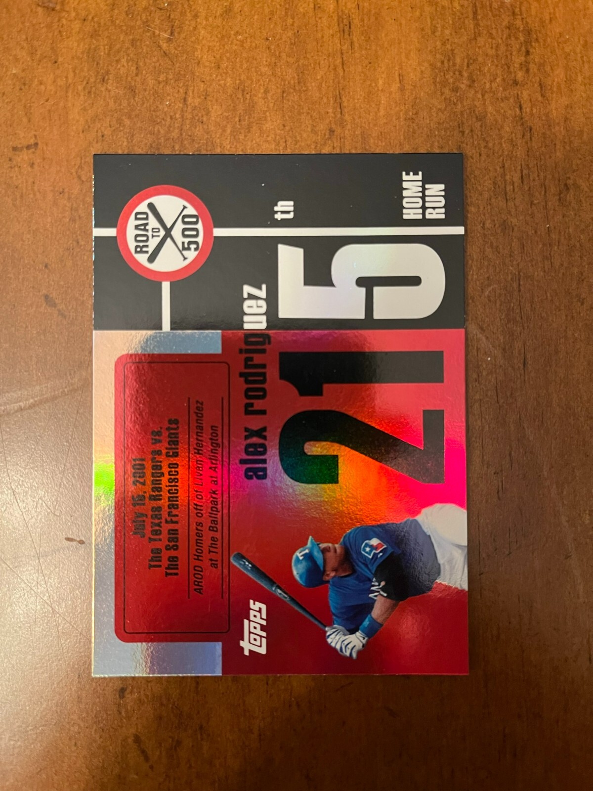 2007 Topps Alex Rodriguez Road to 500 Home Runs #ARHR 215 NM