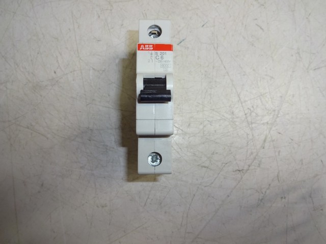 ABB S201-C6 MINIATURE CIRCUIT BREAKER 6AMP 1POLE for sale online