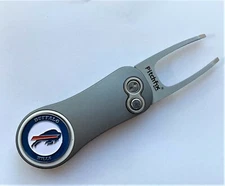 New Buffalo Bills Pitchfix 2.0 Switchblade Golf Divot Tool with Ball Marker