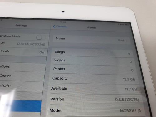 Apple iPad mini 1st Gen 16GB Wi-Fi 7.9in - White & Silver MD531LL/A (Faulty) - Picture 18 of 20