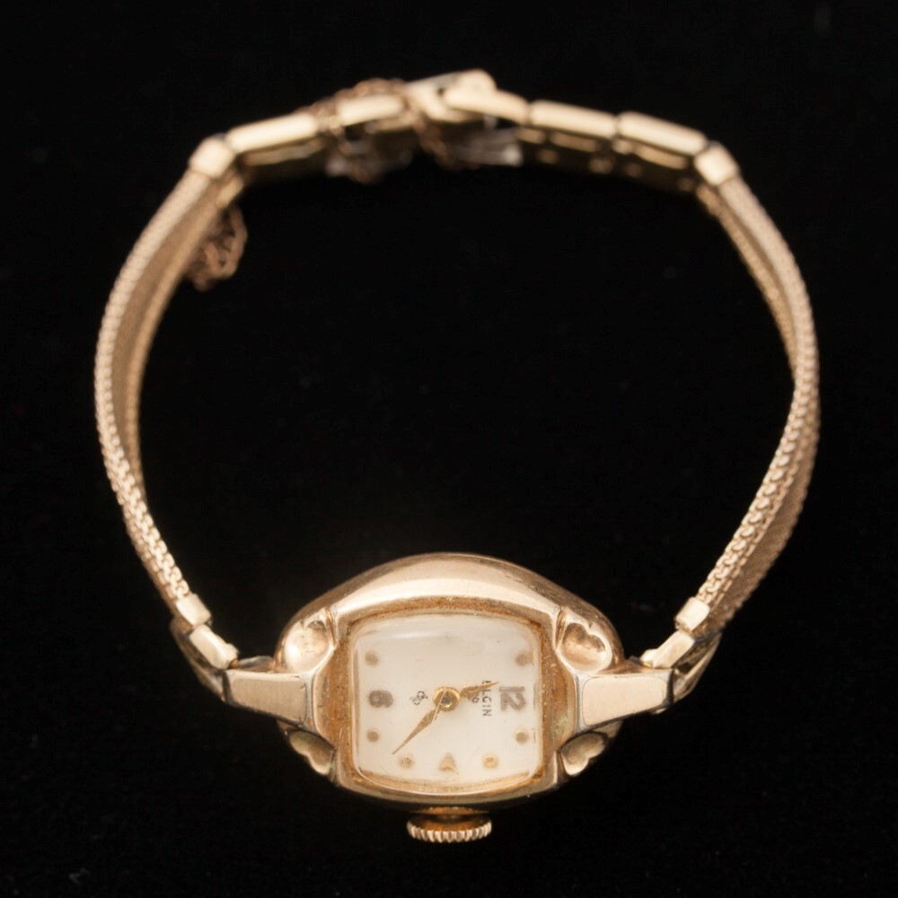 Vintage Elgin 19 Ladies Watch 10K Gold Working Wristwatch Dainty Mechanical  Wind