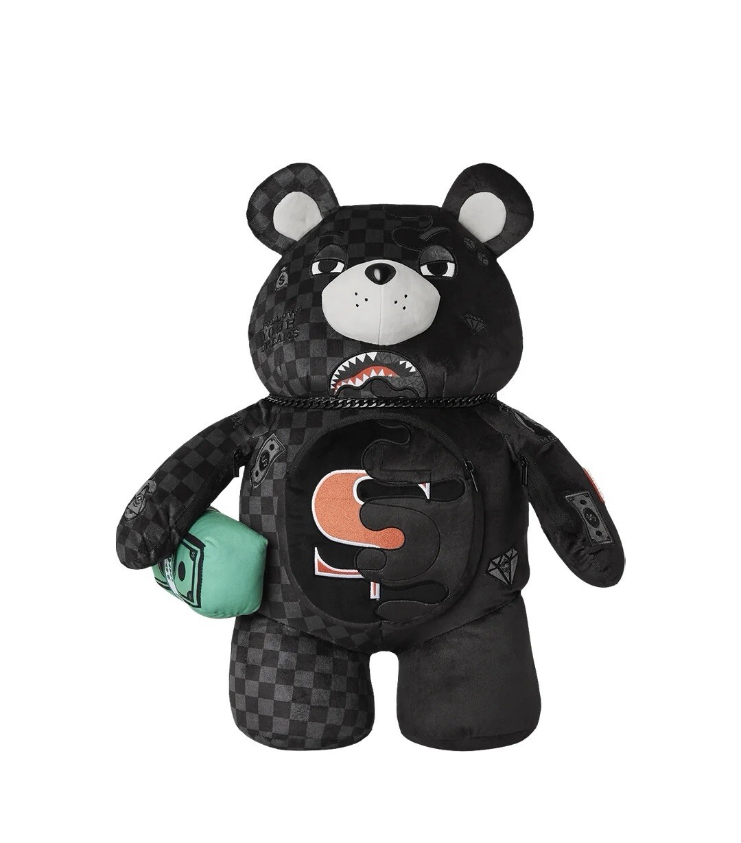 NWT Sprayground Unfinished Shark Teddy Bear Backpack