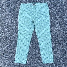 Brooks Brothers Pants Womens 10 Green Dragonfly Natalie Fit Boho Chic Preppy