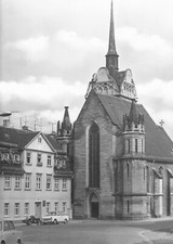 Postcard, Gera, St. Mary's Church and birthplace of the painter Otto Dix, 1982