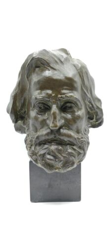 Busto Domenico Mastroianni In Bronzo Raffigurante Giuseppe Verdi ⚠️BASE... - Foto 2 di 10