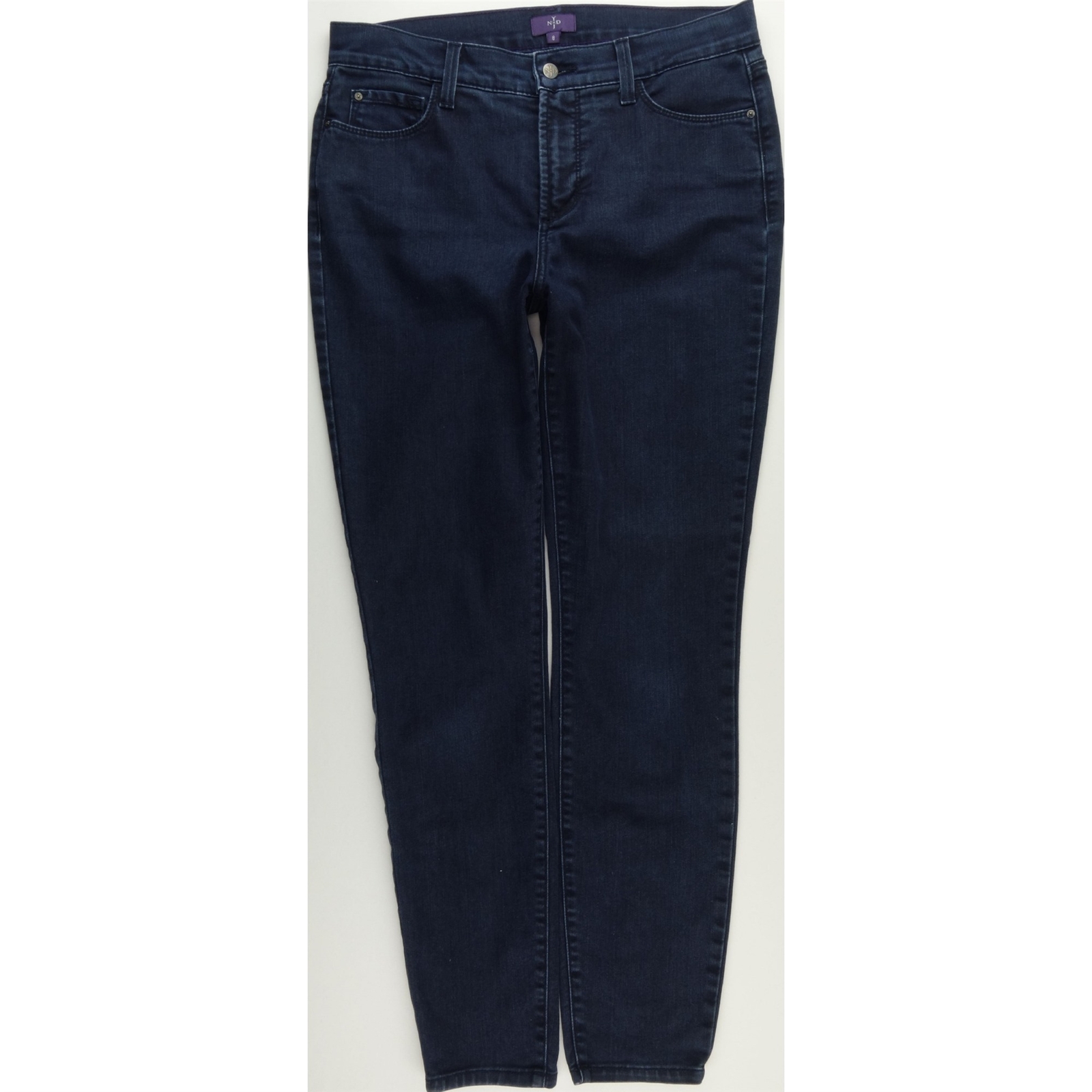 NYDJ Jeans High Rise Waist Skinny Women's 8 Dark Wash Not Your Daughters  A439J | eBay