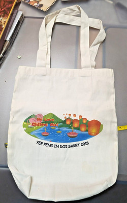 rare official yee ping doi saket festival chang mai thailand bag