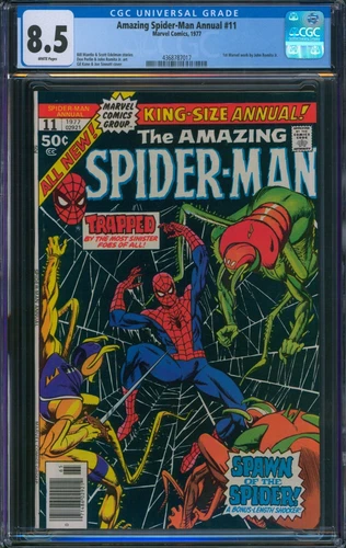 Amazing Spider-Man Annual #11 CGC 8.5 VF+ Wp 1st Marvel Art by Romita Jr. 1977