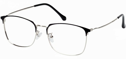 Gafas rectangulares cuadradas para hombre de metal delgadas luz metálicas gafas para hombre - Imagen 6 de 7