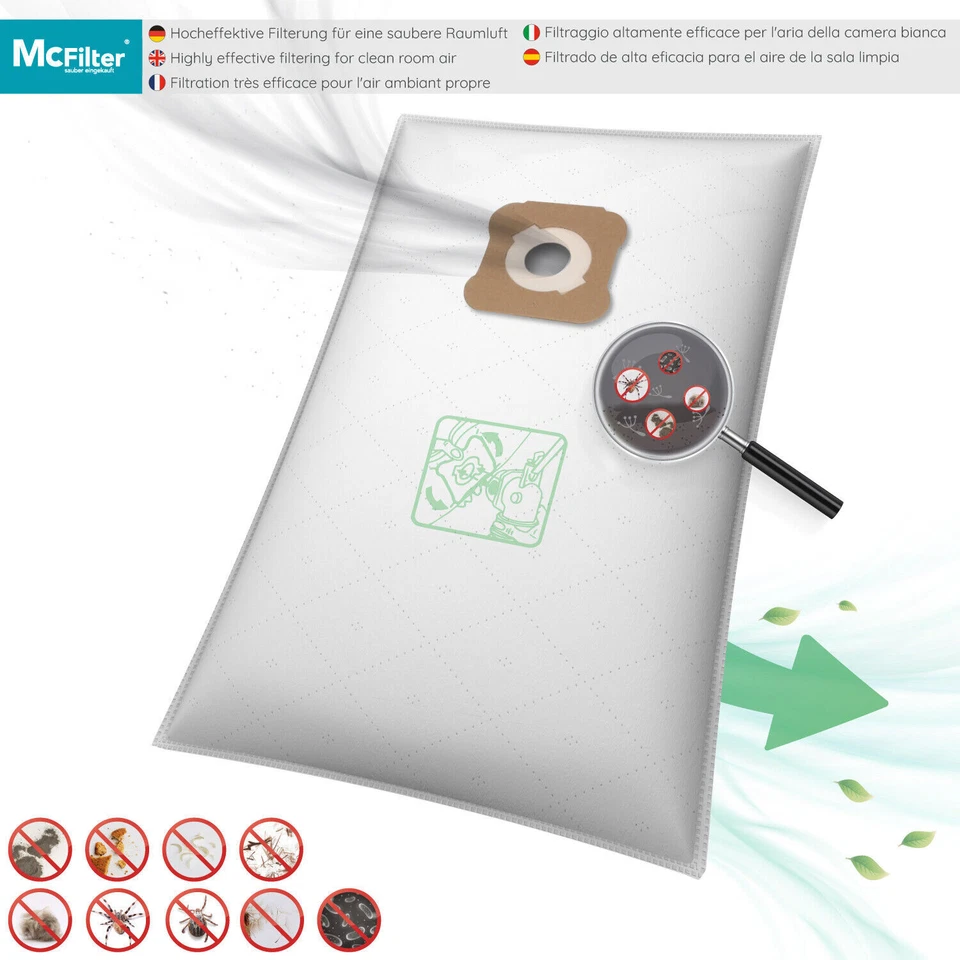 6 Staubsaugerbeutel Vlies für KIRBY G1 - G10 Legend II, Heritage 2, Sentria - Bild 4 von 4