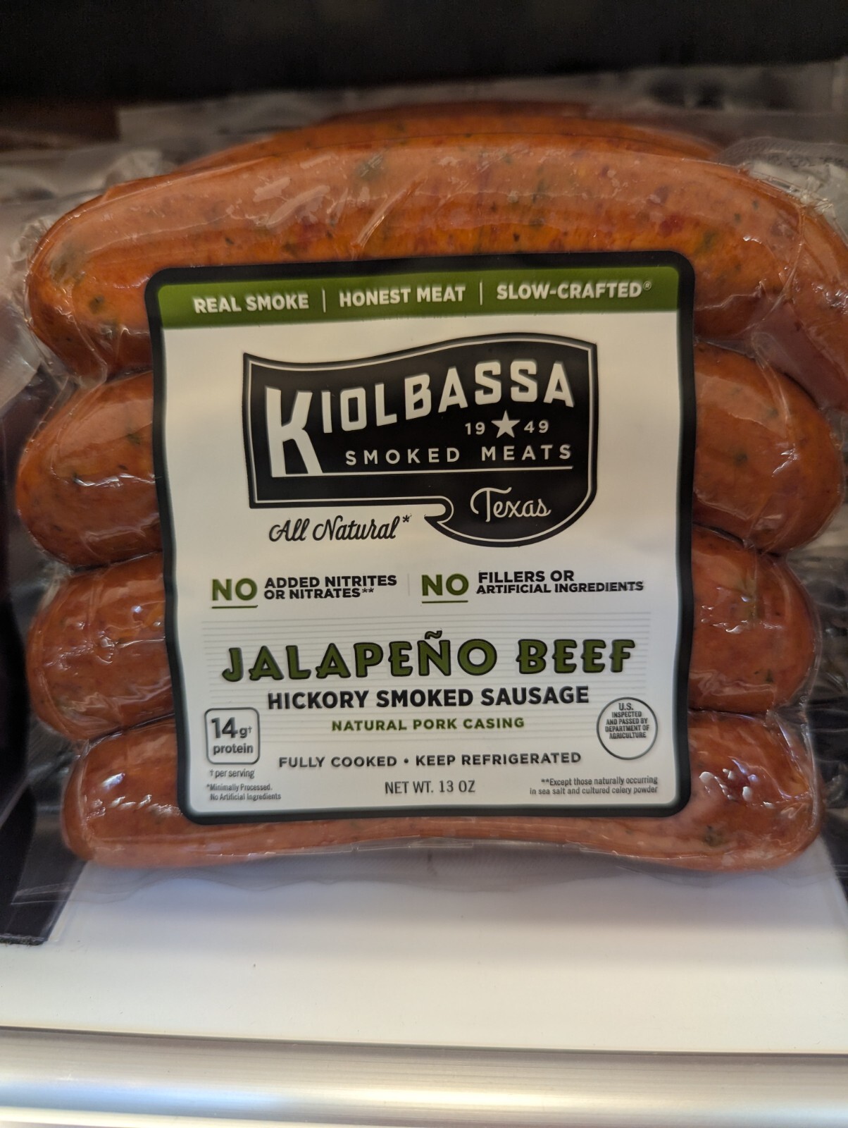 Kiolbassa Jalapeno Beef Sausage 13 Oz (4 Pack) | eBay