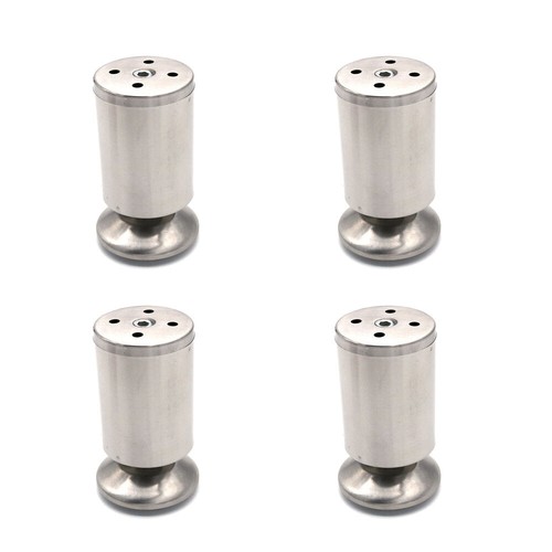 4x Adjustable Furniture Legs Stainless Steel 60-250mm Kitchen Cabinet Couch Sofa - Picture 6 of 17