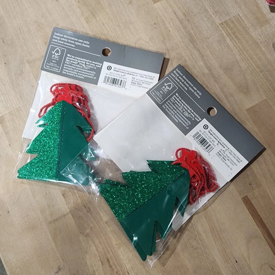 Spritz Árbol de Navidad 3D Guirnalda de Papel Colgante de Pared Fiesta de Vacaciones Paquete de 2 Foto 3 de 3