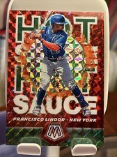 FRANCISCO LINDOR 2021 PANINI MOSAIC PRIZM HOT SAUCE (GREEN PRIZM) METS HS2
